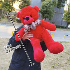 Large Red Plush Teddy Bear Stuffed Animal
