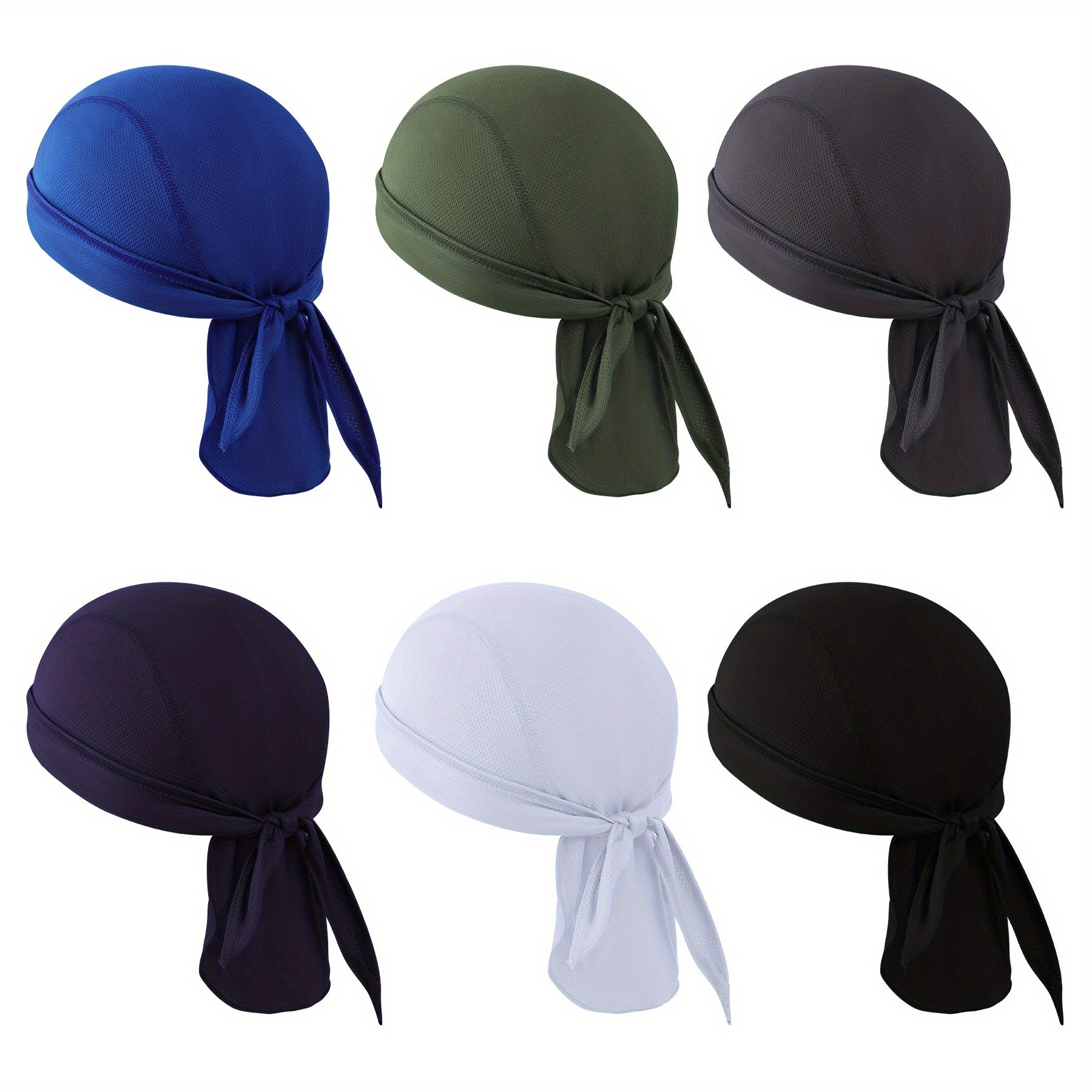 6pcs High Cycling Headscarf Mountain Bike Pirate Cap