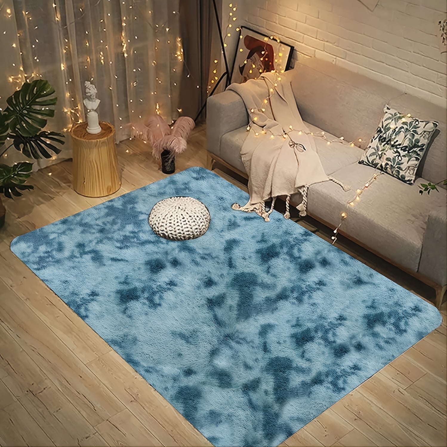 Fluffy Floor Mat Modern Bedroom Area Rug 140x200cm