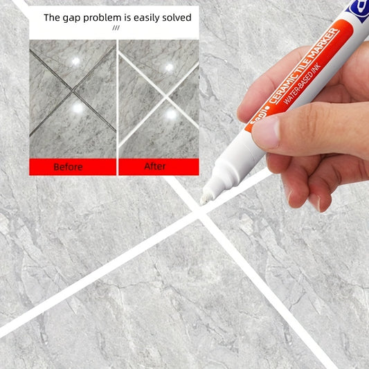 Waterproof Tile Marker Grout Pen Wall Seam Pen for Bathroom Decontamination