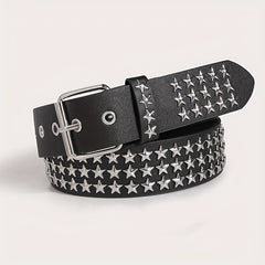 Punk Rivet Studded Belt Hip Hop PU Belt Y2K Jeans Pants Belt Women Gothic