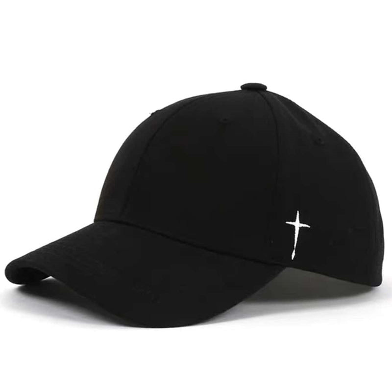 Casual Baseball Cap Cross Embroidery Dad Hat Adjustable Vintage Sports Hats