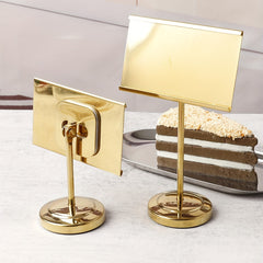 Stainless Steel Table Number Holder for Home and Office Decor