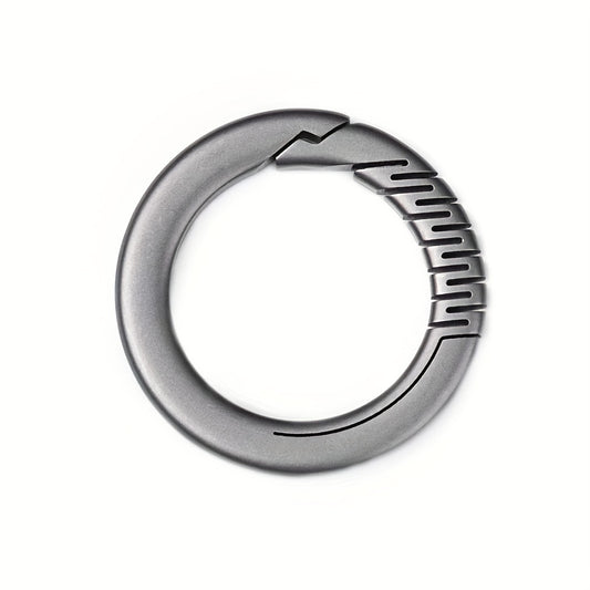 Titanium Car Keyring Without Spring Elastic Keyring Creative Pendant