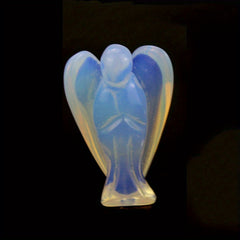 3 Natural Healing Crystal Angel Hand Carved Figurine Skull Gift