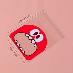 50PCS Monster Cookie Candy Bags - Perfect for Biscuits, Snacks & Christmas Decor