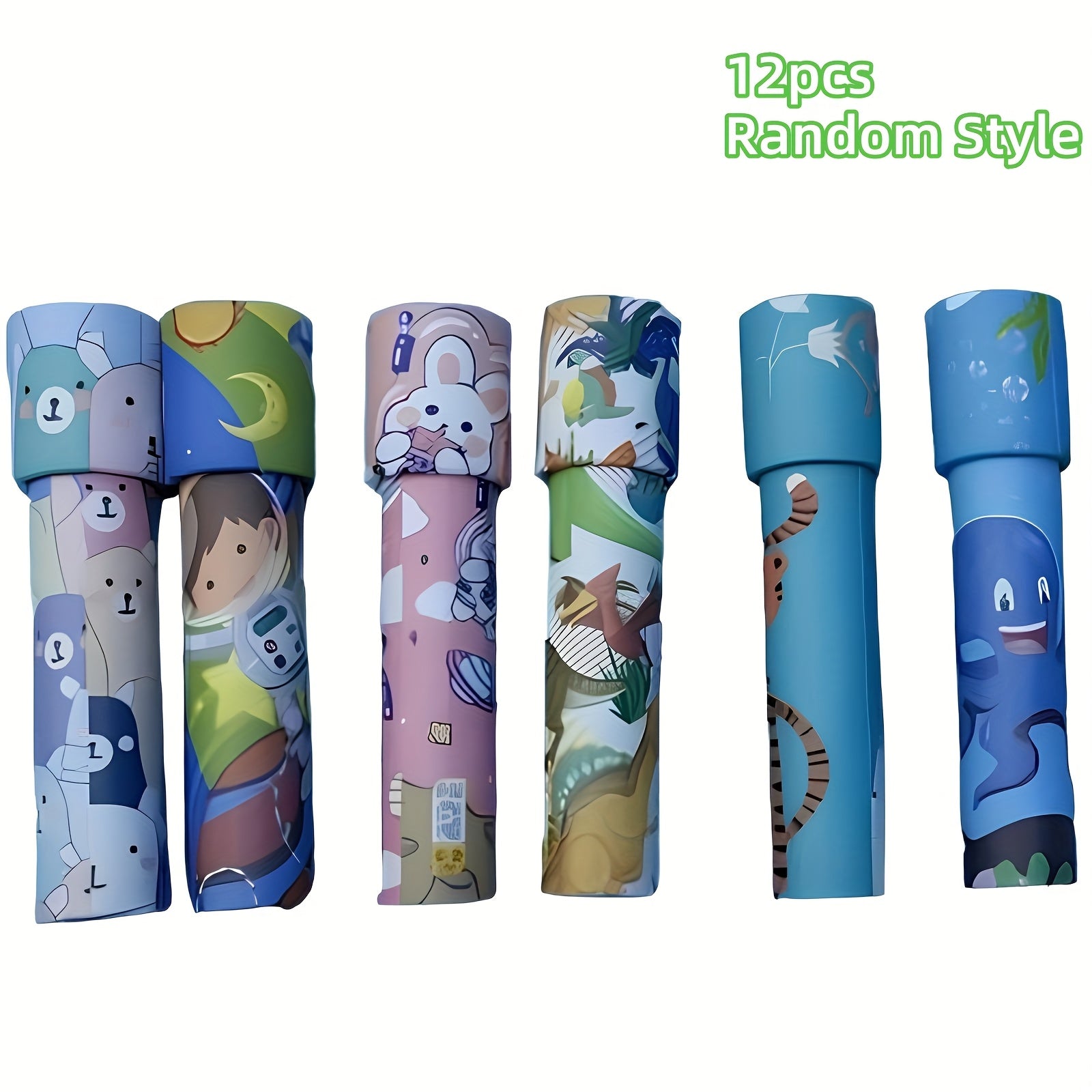 12pcs Rotating Kaleidoscope Science Toys for Parties and Classroom Rewards