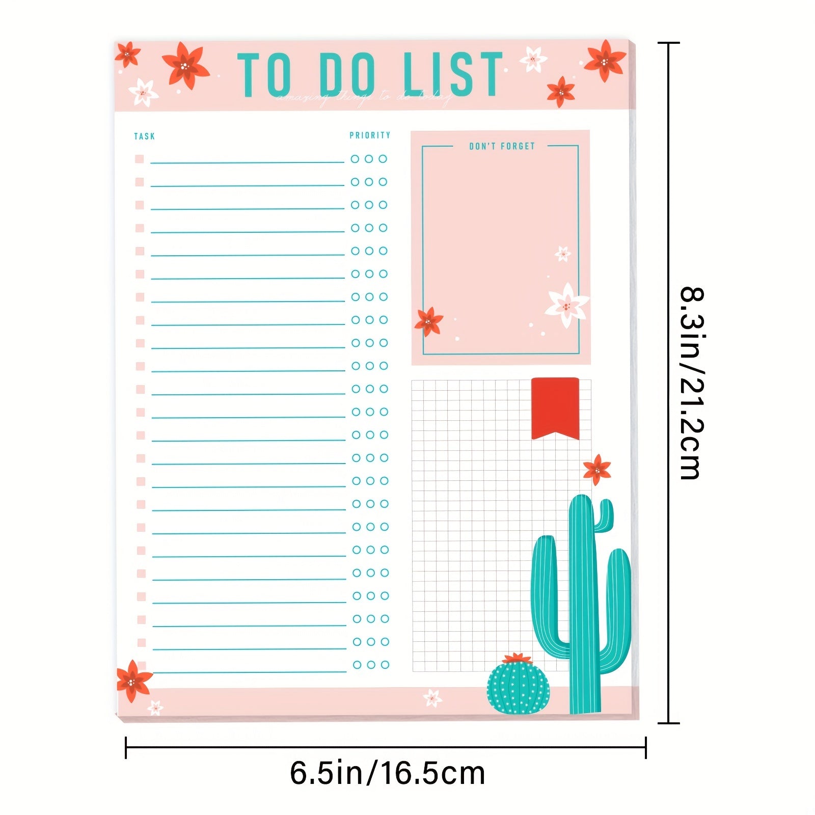 Self Care Planner Notepad - Prioritize Health, Achieve Balance - 52 Sheets