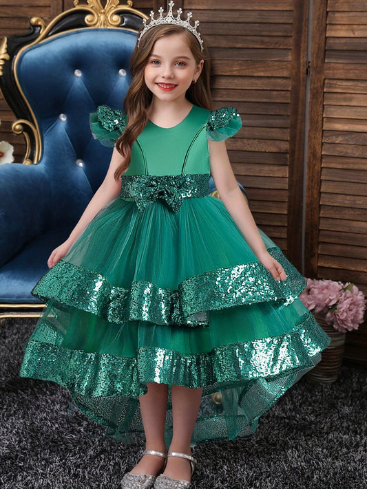 Tulle Princess Dress with Sequin for Girls - Party Birthday Halloween