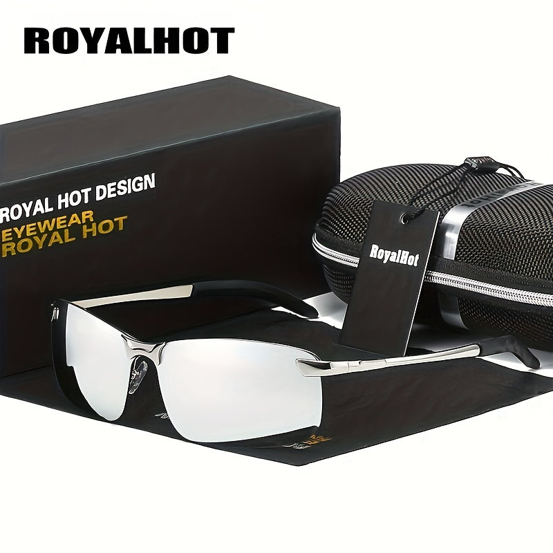 RoyalHot Men's Reflective Polarized UV400 Sunglasses