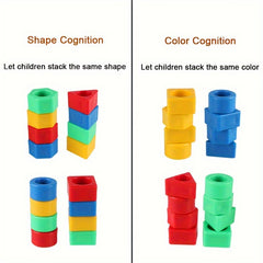 Bear Shape Matching Toys for Kids - Educational Building Blocks