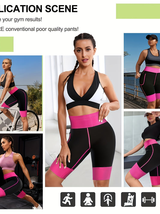 Women's Neoprene Sauna Sweat Shorts Weight Loss Body Shaper Yoga Leggings