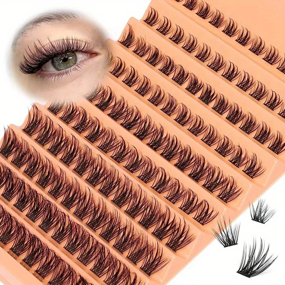 Cluster Lashes Wispy D Curling Eyelash Extensions 10-16mm DIY Lash Extensions