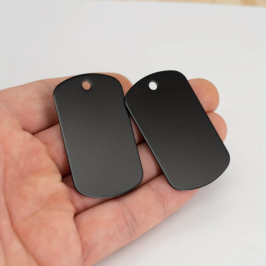 10Pcs Colorful Aluminum Blank Label Metal Stamping Tools DIY Dog Tags