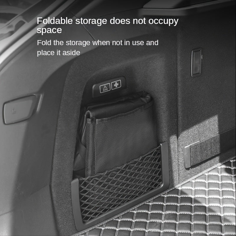 Car Trunk Storage Bag Rear Seat Back Storage Bag Net Pocket Organizer