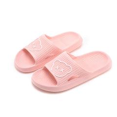 Women's Cartoon House Slippers Open Toe Soft Sole Anti slip Home Slides