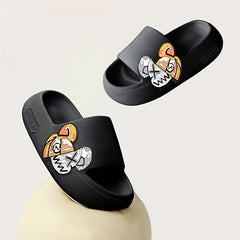 Men's Anime Print Non Slip Platform Slides Comfortable Cloud Slides