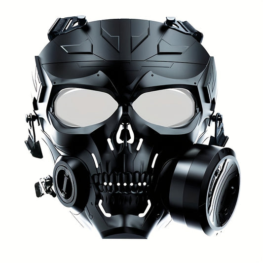Halloween Mask Mechanical Skull Double Fan Tactical Protective Mask