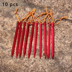 10pcs Camping Canopy Nail Tent Pegs Ground Nails Camping Accessories