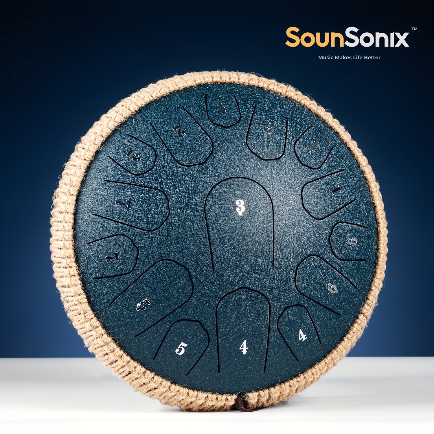 Steel Tongue Drum 15 Notes Hand Pan Drum D Major