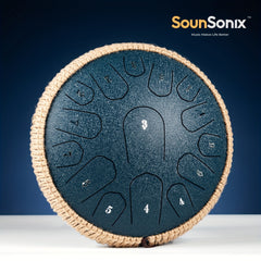Steel Tongue Drum 15 Notes Hand Pan Drum D Major