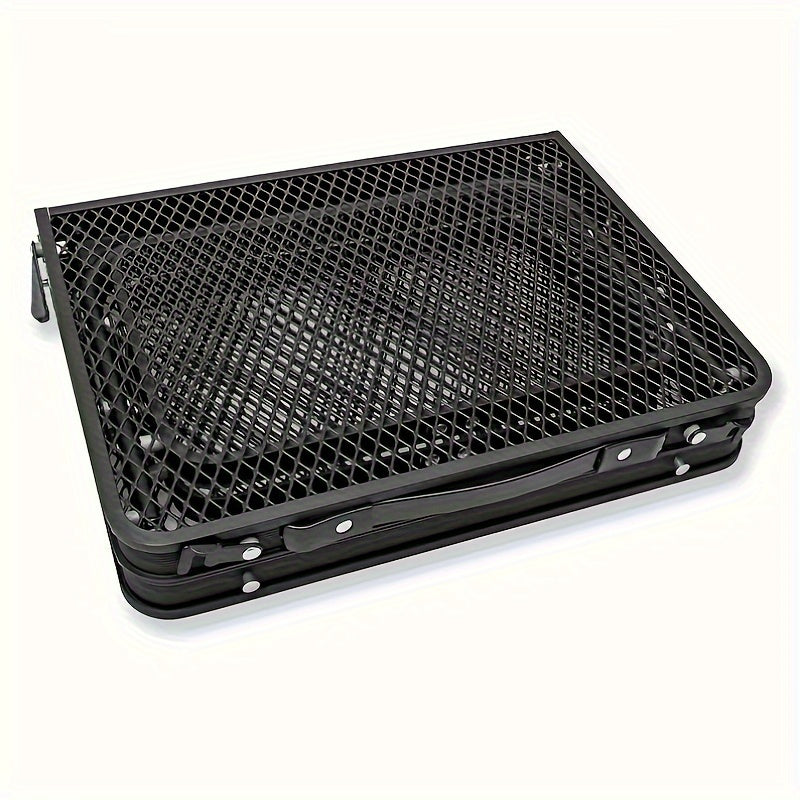 Outdoor Iron Mesh Table Adjustable Height Aluminum Alloy Frame Table