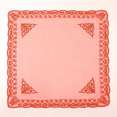 Boho Square Scarf Lace Embroidery Bandana Women Neckerchief Decorative Shawl