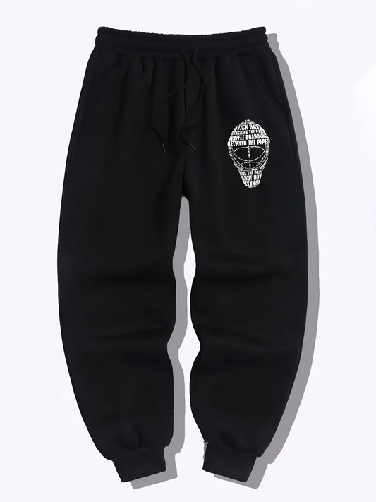 Men's Letter Print Joggers Casual Sweatpants