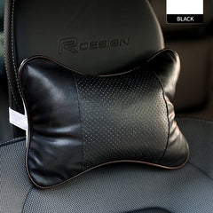 Car Neck Pillow Soft Leather Headrest For Driving