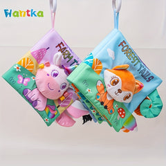 Crinkle Busy Books Animals Cloth Books Touch Feel Sounds Interactive