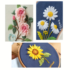DIY Embroidery Kit: Small Flower Embroidery Balls for Beginners