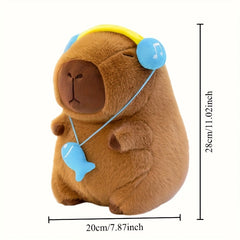 Capybara Chef Plush Stuffed Animal with Expressive Eyes