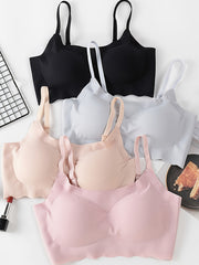 4 Pack Ruffle Wireless Bras