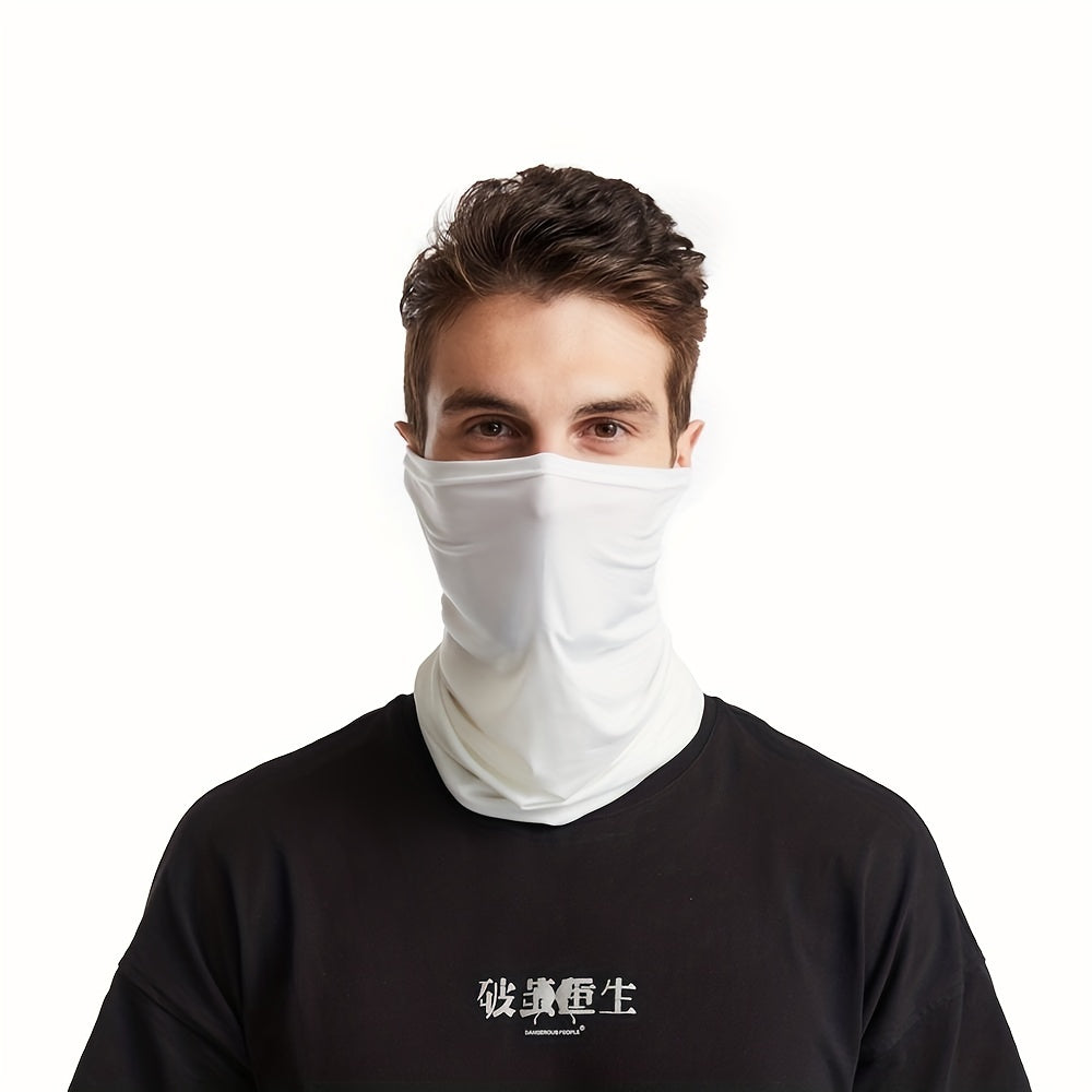Elastic Breathable Neck Gaiter Tube Men Scarf Half Face Cover Bandana Headwear