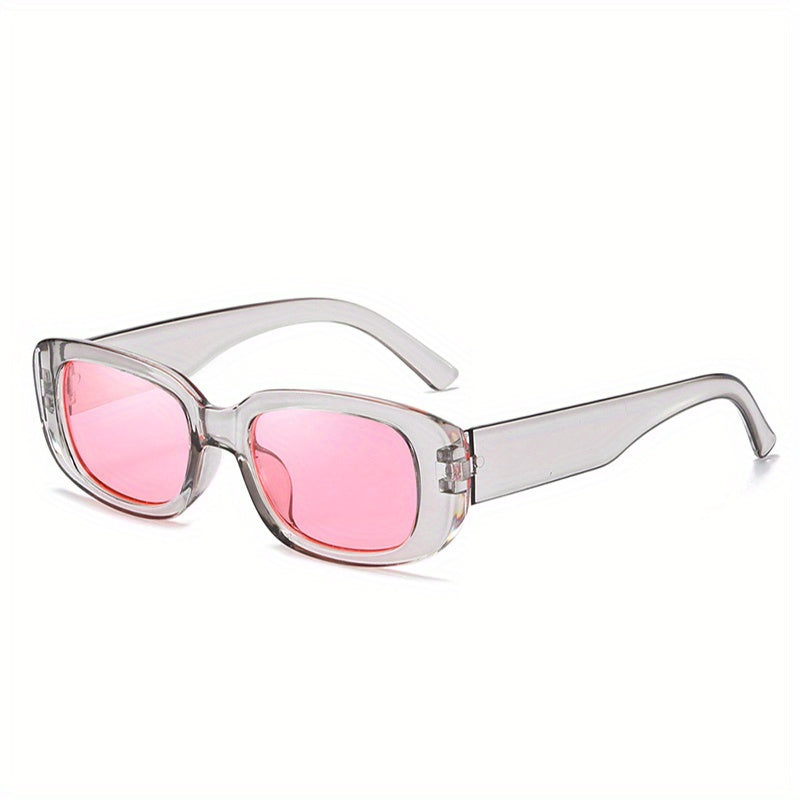 Rectangle Frame Sunglasses Vintage Small Glasses UV400