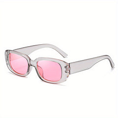 Rectangle Frame Sunglasses Vintage Small Glasses UV400