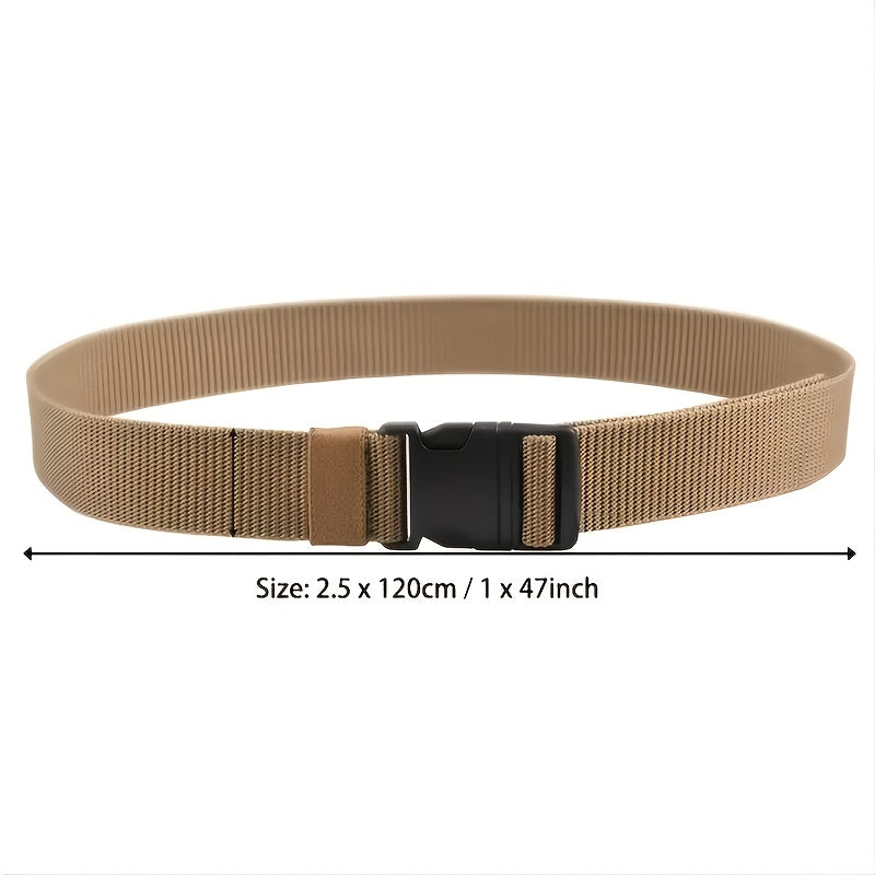 Men's Nylon Canvas Belt Military Tactical Outdoor Webbing Belt