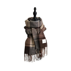 Warm Plaid Scarf Shawl for Women