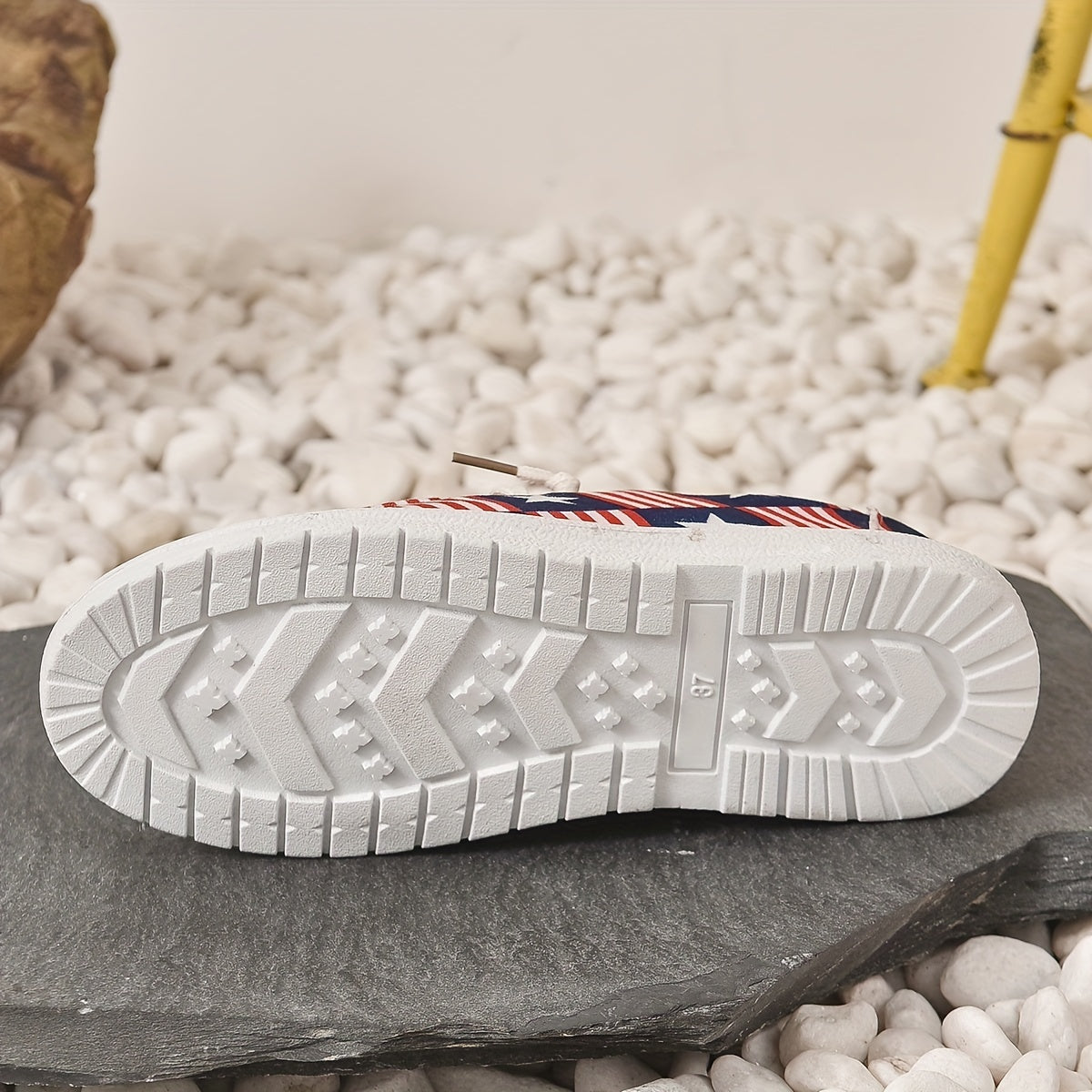 Women's Star & Striped Canvas Shoes Lace Up Outdoor Casual Shoes