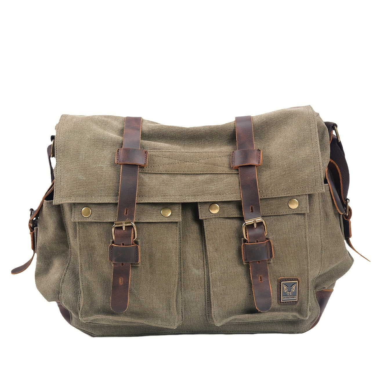 Vintage Canvas Messenger Bag Large Capacity Shoulder Bag