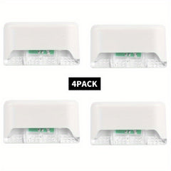 4pcs Solar Fence Wall Light Outdoor Garden Waterproof Wall Railing Corridor
