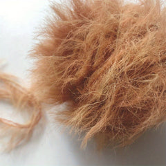 Soft Long Hair Mink Fur Hand Knitted DIY Sweater Coat Bag Doll Material Thread