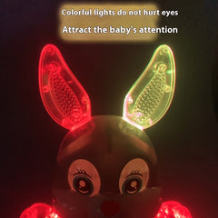 Interactive Dancing Rabbit Toy with Sound and Light Effects