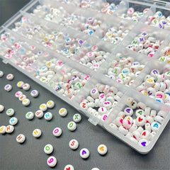 Acrylic Colorful Letter Beads Set DIY Handcraft Bracelet Jewelry