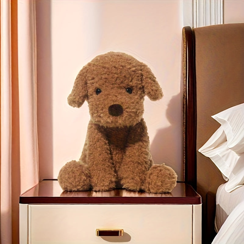 Adorable Golden Retriever Plush Toy Soft Brown Puppy
