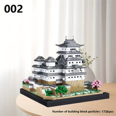 High Difficulty Simulation Castle Building Blocks DIY 3D Architectural Model