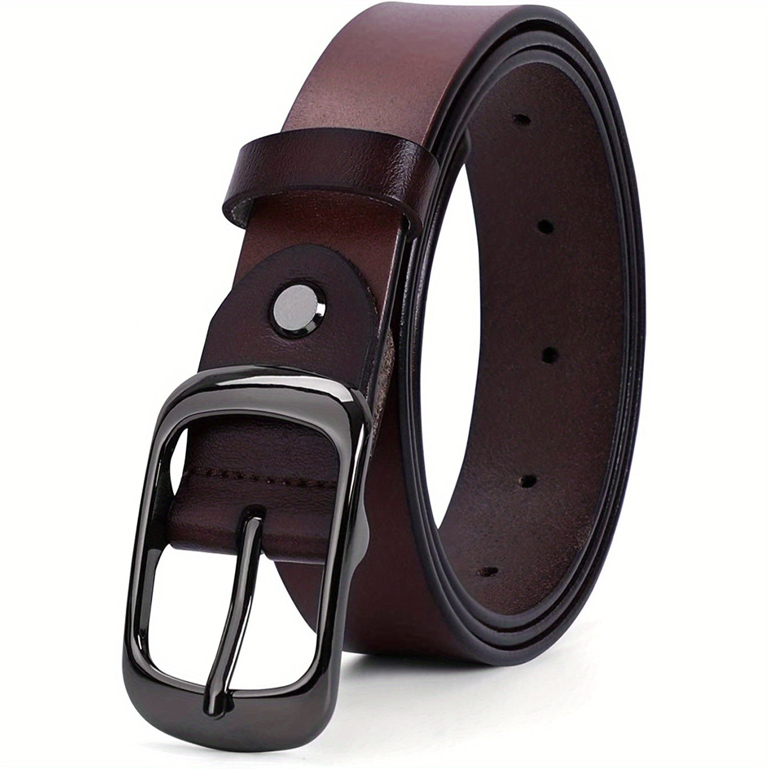  Leather Belt For Women Polished Buckle Casual Jeans Pants Belts