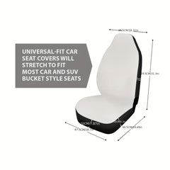 Purple Butterfly Print Car Seat Cover Universal