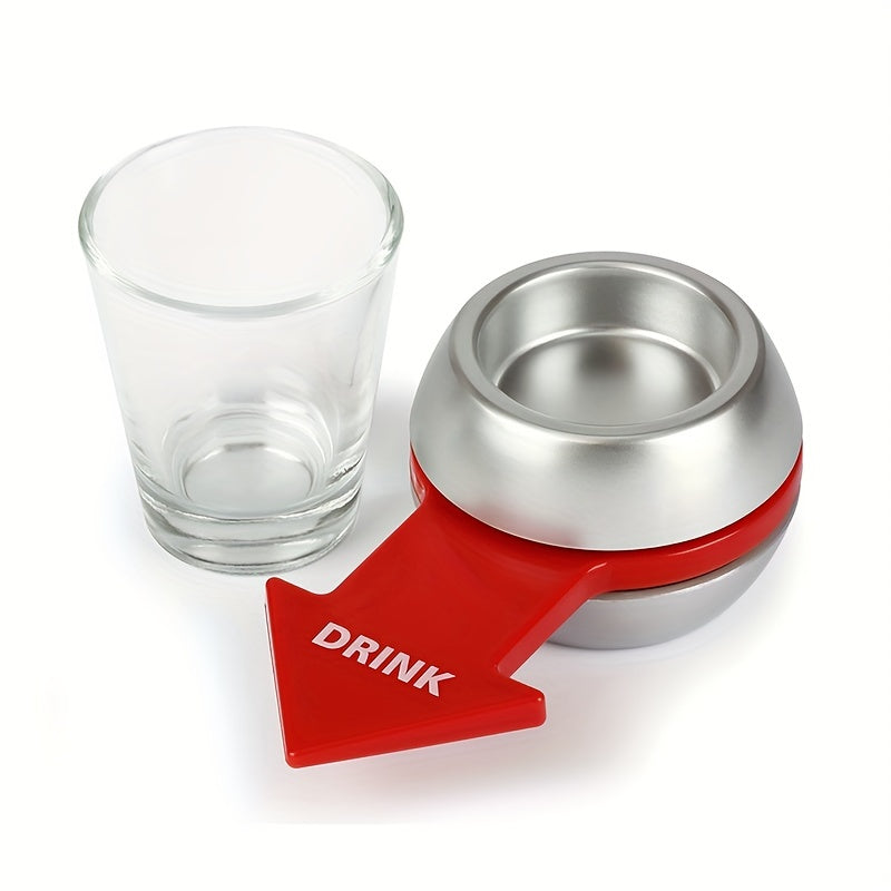 Spin The Arrow Drinking Game with Spinner Glass