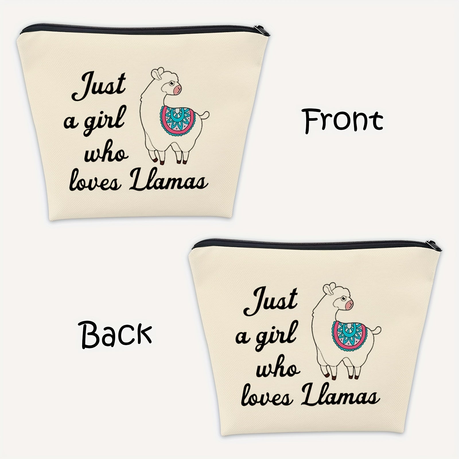 Llama Cosmetic Bag Travel Llama Makeup Bag